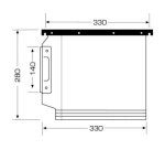 Cartella sospesa Cartesio PP - armadio - PPL - interasse 33 cm - fondo V - 32,6 x 28 cm - colori assortiti - Bertesi