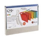 Cartelle sospese Joker - cassetto - interasse 39 cm - fondo V - 37 x 25 cm - colori assortiti - Bertesi - conf. 10 pezzi