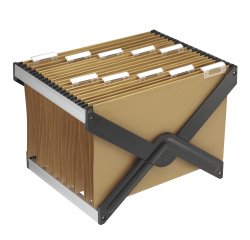 Supporto per cartelle sospese Luxor - con 10 cartelle interasse 39 cm - 41 x 27,5 x 32 cm - avana - Bertesi
