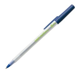 Penna a sfera a scatto con cappuccio ECOlutions - punta 1,0mm - blu  - Bic - conf. 60 pezzi