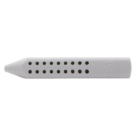Gomma a forma di matita Grip 2001 - 90x15x15mm - grigia - Faber-Castell