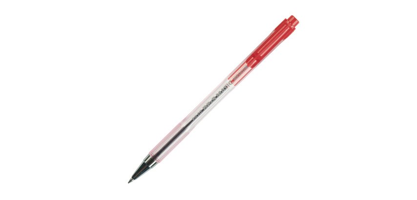 Penna a sfera a scatto BP S Matic - punta media 1,0mm - rosso  - Pilot