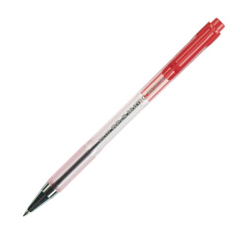 Penna a sfera a scatto BP S Matic - punta media 1,0mm - rosso  - Pilot