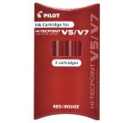 Refill Hi Tecpoint V5/V7 ricaricabile begreen - rosso - Pilot  - conf. 3 pezzi