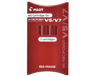 Refill Hi Tecpoint V5/V7 ricaricabile begreen - rosso - Pilot  - conf. 3 pezzi