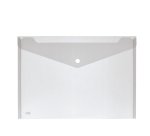 Busta con bottone - 33,5 x 23,5 cm - PP - colori assortiti - Lebez - conf. 5 pezzi