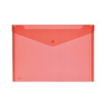 Busta con bottone - 33,5 x 23,5 cm - PP - colori assortiti - Lebez - conf. 5 pezzi