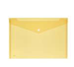 Busta con bottone - 33,5 x 23,5 cm - PP - colori assortiti - Lebez - conf. 5 pezzi