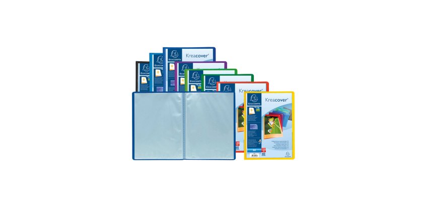 Display Book KreaCover PP A4 20Pkt Ast - Assorted colours