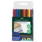 Pennarello Multimark universale permanente con gomma - punta media 1,0mm - astuccio 8 colori - Faber Castell