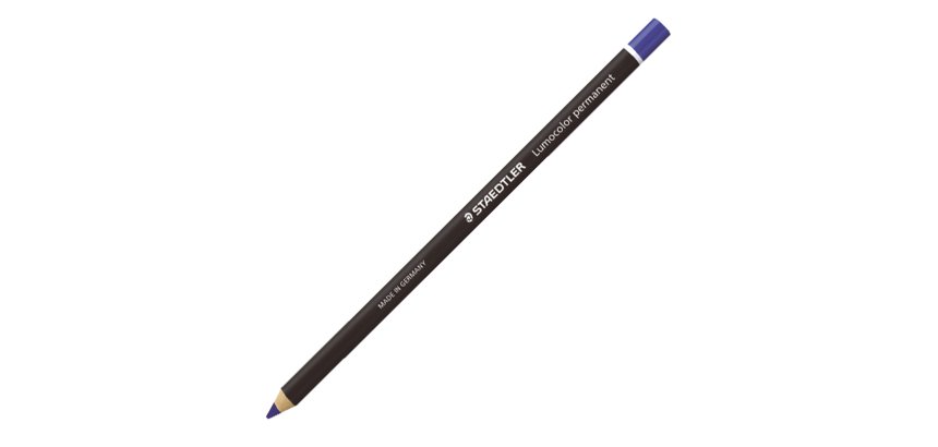 Matita Lumocolor Glasochrom - permanente  - blu - Staedtler