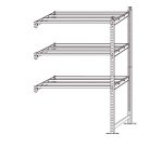 Scaffale Rang'Eco 300 - modulo aggiunta - 3 ripiani - portata ripiano 300 kg - 100 x 60 x 200 cm - acciaio - grigio/blu - Paperflow
