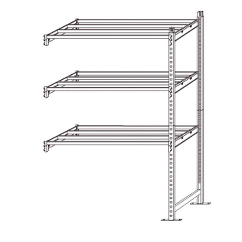 Scaffale Rang'Eco 300 - modulo aggiunta - 3 ripiani - portata ripiano 300 kg - 100 x 60 x 200 cm - acciaio - grigio/blu - Paperflow