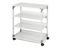 Mobile/carrello Multifunzione System 88 - con ruote - 4 ripiani - 75 x 43,2 x 87,9 cm - grigio - Durable