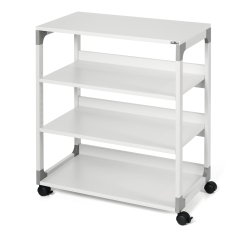 Mobile/carrello Multifunzione System 88 - con ruote - 4 ripiani - 75 x 43,2 x 87,9 cm - grigio - Durable