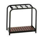 Portaombrelli Multi - 8 posti - 52 x 26 x 54 cm - nero/acciaio - Medial