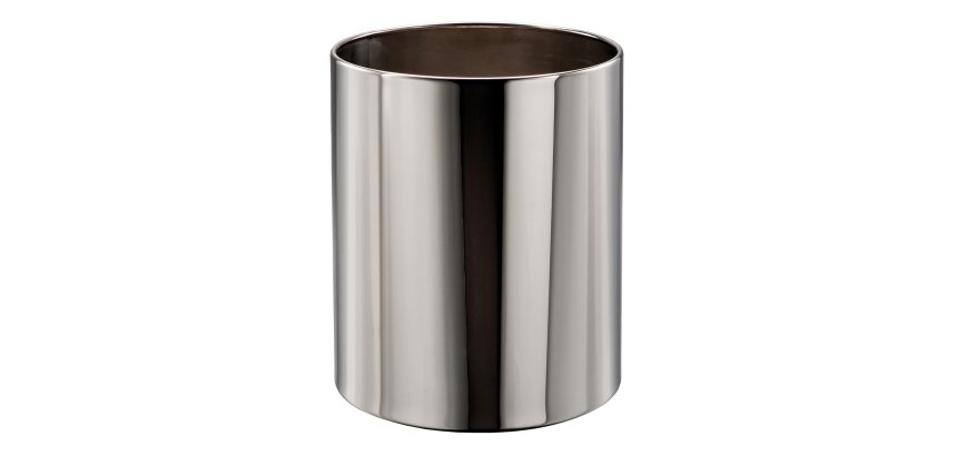Cestino gettacarte Getsi - diametro 23 cm - H 28 cm - 12,5 L - inox brillante - Medial