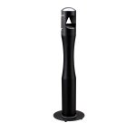 Posacenere da terra - a colonna - diametro 13 cm - H 101 cm - base 29 cm - inox nero - Medial