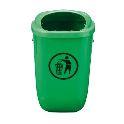 Gettacarte Classic - da esterni - 40,4 x 34,8 x 74,5 cm - 50 L - verde - Medial International