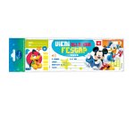 Blocchetto invito alla festa Mickey Disney - 24,8 x 7,5 cm - Rex Sadoch - conf. 10 inviti