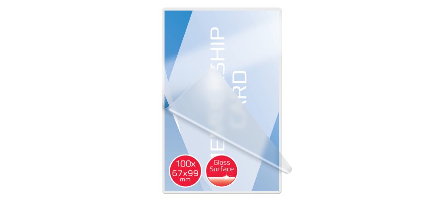 Pouches per plastificazione - badge - 67x99 mm - 2x125 micron - GBC - conf. 100 pezzi