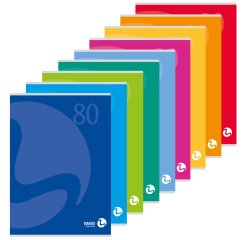 Maxiquaderno Color 80 - A4 - 1 rigo con margine - 80 fogli - 80gr - copertina 250gr - BM