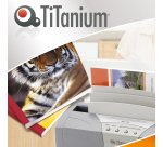Cartelline termiche Grain - 15 mm - bianco - Titanium - scatola 50 pezzi