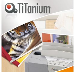 Cartelline termiche Grain - 15 mm - bianco - Titanium - scatola 50 pezzi