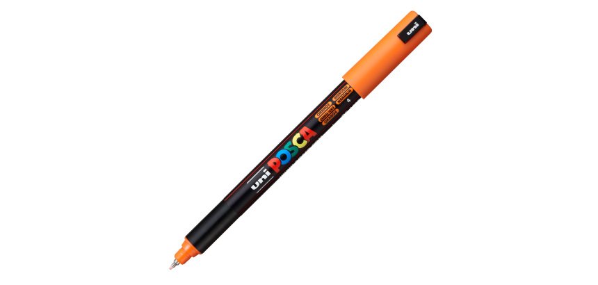 Marcatore a base d'acqua Uni Posca Pen PC1M - punta extra fine 0,7mm - arancio  - Uni Mitsubishi