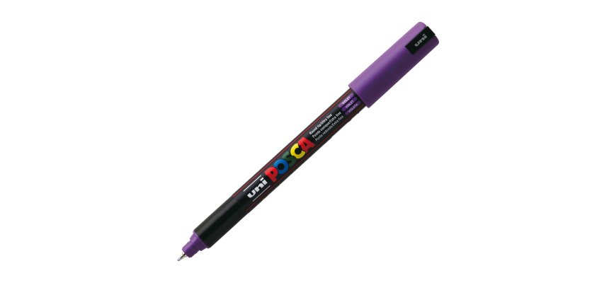 Marcatore a base d'acqua Uni Posca Pen PC1M - punta extra fine 0,7mm - viola  - Uni Mitsubishi