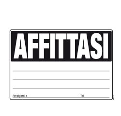 Cartello Affittasi - 24 x 33cm - colori assortiti - Edipro