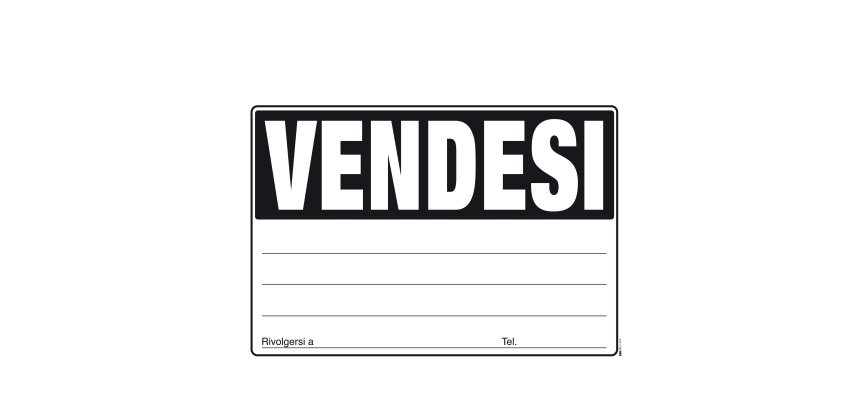 Cartello Vendesi - 24 x 33cm - colori assortiti - Edipro