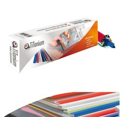 Dorsi per rilegatura - 11 mm - blu - Titanium - scatola 30 pezzi