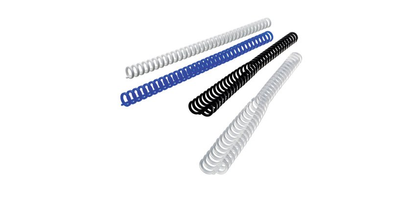 Dorsi ClickBind per rilegatura - riutilizzabili - 12 mm - effetto ghiaccio - Ibico - scatola 50 pezzi