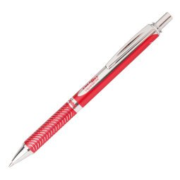 Roller a scatto Energel Sterling - punta 0,7mm - fusto rosso - Pentel