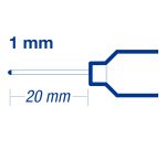 Marcatore per carpentiere 8850 - punta metallo lunga- 1 mm - nero  - Edding