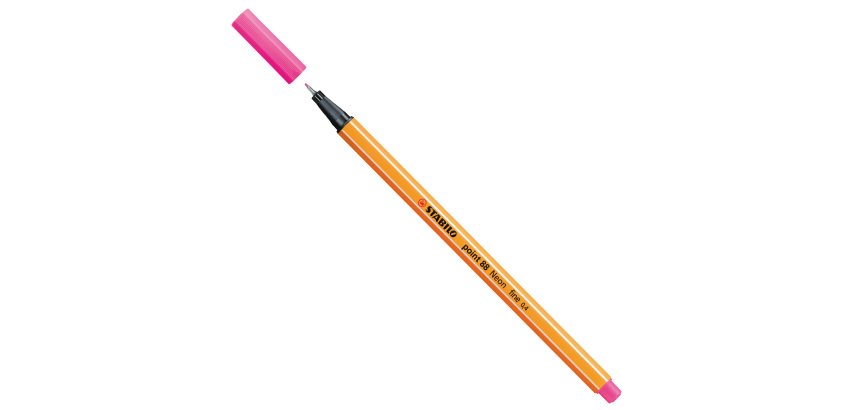 Fineliner Point 88 - tratto 0,4 mm - rosa neon 056 - Stabilo