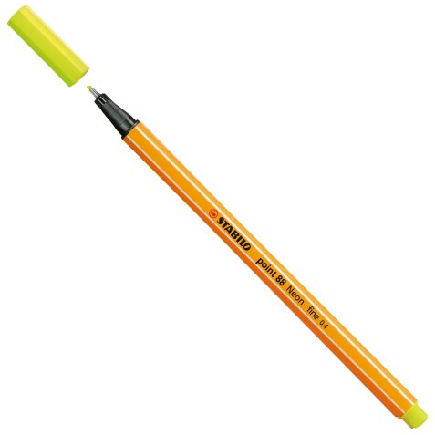 Fineliner Point 88 - tratto 0,4 mm - giallo neon 024 - Stabilo