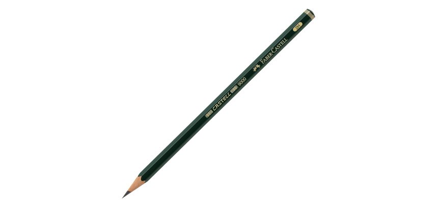 Matita in grafite Castell 9000 - gradazione 2H - esagonale - Faber-Castell