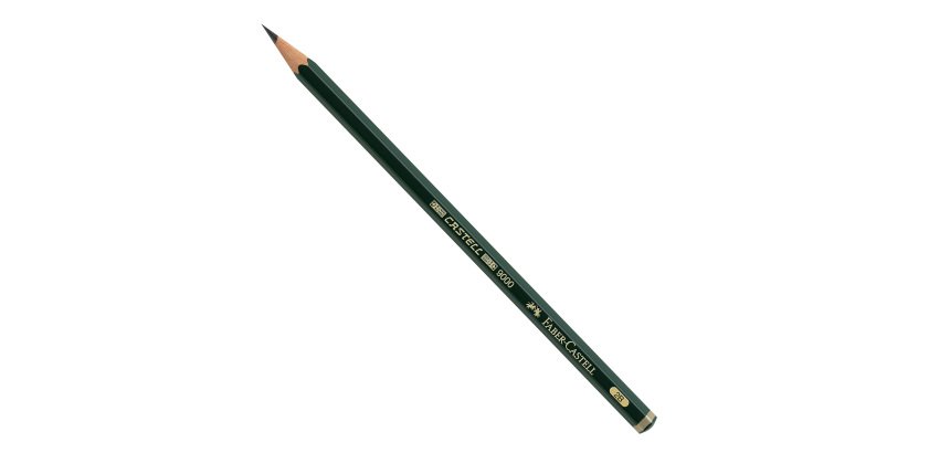 Matita in grafite Castell 9000 - gradazione 2B - esagonale - Faber-Castell