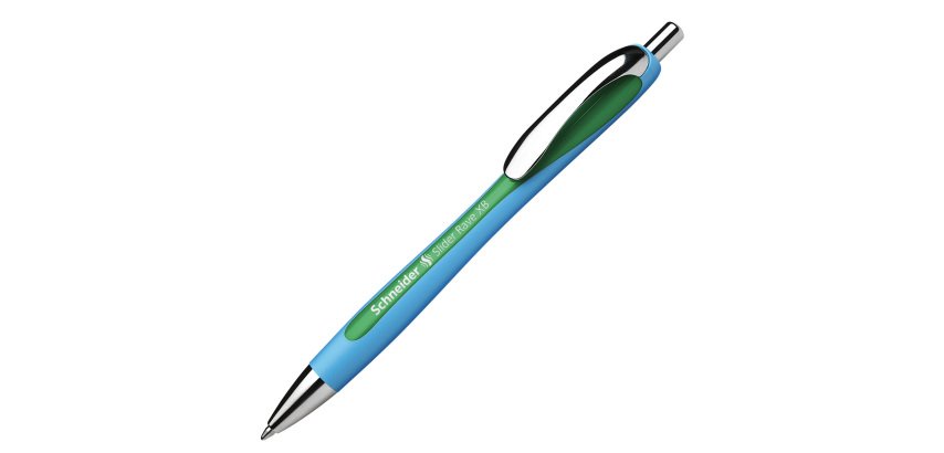 Penna a sfera a scatto Slider Rave  - punta XB  - verde - Schneider