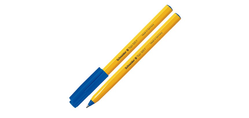 Penna a sfera con cappuccio Tops 505  - punta 0,5mm - blu - Schneider