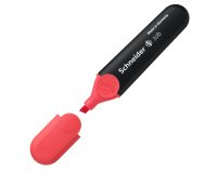 Evidenziatore Job - punta a scalpello - tratto da 1,0-5,0mm - colore rosso - Schneider