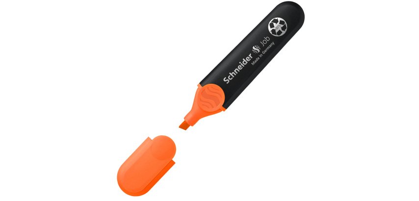 Evidenziatore Job - punta a scalpello - tratto da 1,0-5,0mm - colore arancio  - Schneider