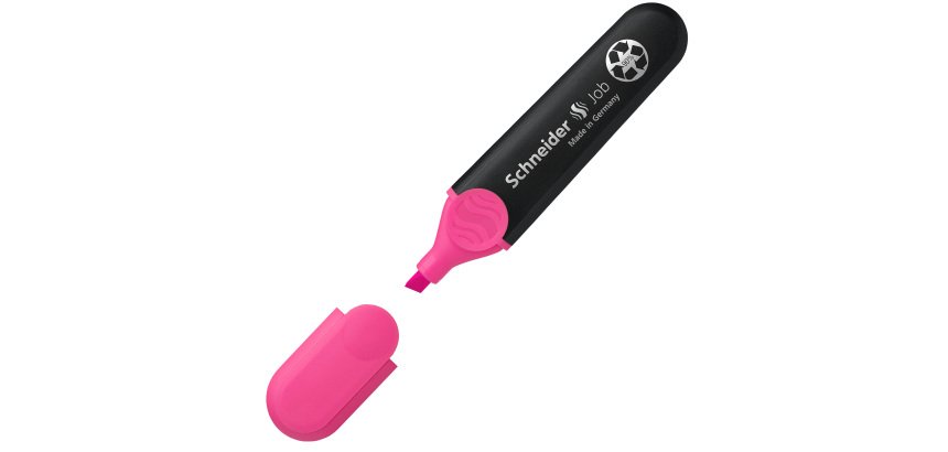Evidenziatore Job - punta a scalpello - tratto da 1,0-5,0mm - colore rosa  - Schneider