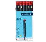 Marcatore permanente Maxx 133 - punta a scalpello -  tratto 1,00-4,00mm - rosso - Schneider