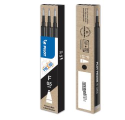 Refill sfera a scatto Frixionball Clicker - punta 0,5mm - nero - Pilot - conf. 3 pezzi