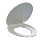 Sedile per WC - universale - PPL - distanza fori da 8,5 a 17,5 cm - bianco - Durable