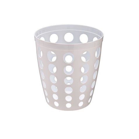 Gettacarte traforato - diametro 28 cm - altezza 27 cm - 12 L - bianco - Medial