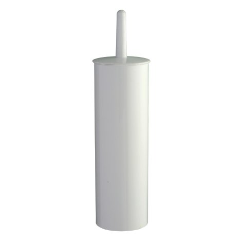 Portascopino WC Basica - da terra - ABS - diametro 10,3 cm - altezza 39,5 cm - bianco - Medial